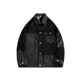 Men's Denim Jacket Custom-made Contrast Color Stitching Custom Button Retro Simple Oversize Denim Jacket Y2K Denim Jacket Specialty Store SKJN009 Men's Denim Jacket Custom-made Contrast Color Stitching Custom Button Retro Simple Oversize Denim Jacket Y2K Denim Jacket Specialty Store SKJN009
